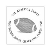Aangepast retouradres-Football Zelfinktende Stempel (Design)