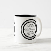 Aangepast retouradres Koffiehandleiding Tweekleurige Koffiemok (Voorkant rechts)