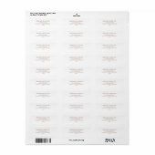 Aangepast retouradres labels Roos Gold Text (Full Sheet)