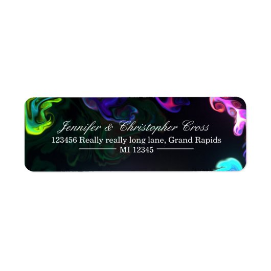 Aangepast retouradres labels voor verzending na ve (Voorkant)