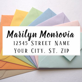 Aangepast retouradres  roze  zelfinktende stempel