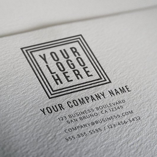 Aangepast retouradres voor bedrijf of Logo Rubberstempel