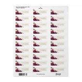 Aangepast retouradres voor Bourgogne en Cream Flow Etiket (Full Sheet)