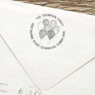 Aangepast retouradres voor feest  zelfinktende stempel