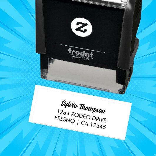 Aangepast retouradres  zelfinktende stempel