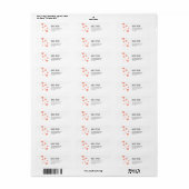 Aangepast retouradreslabel sticker (Full Sheet)