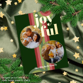 Aangepast Retro Abstract Golven Kunstpatroon Echt  Folie Feestdagen Briefkaart