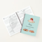 Aangepast Retro Dessert Recepten Kookboek Notitieboek (Binnen)