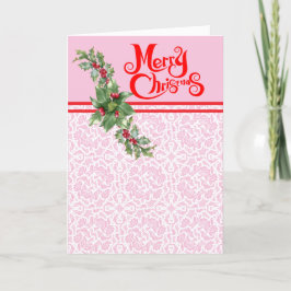 Aangepast Retro Midden-Jaren 'Merry Christmas' Feestdagen Kaart