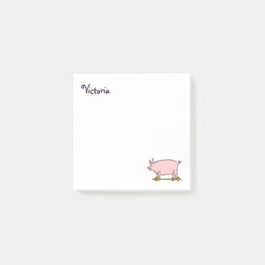 Aangepast Retro Schrift Ouderwetse Speelgoed Varke Post-it® Notes (Voorkant)