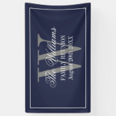 Aangepast reülepartijbannerteken voor familie met  spandoek (Verticaal)