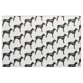 Aangepast Rhodezisch Ridgeback Dog Silhouette Stof (Fat Quarter)