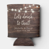 Aangepast ritsfeest voor jachthout blikjeskoeler (Achterkant)