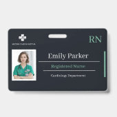 Aangepast RN ID Badge Sjabloon | Verpleegkundige (Voorzijde)