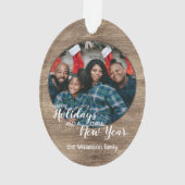 Aangepast robuust design voor robuuste feestdagen ornament (achterkant)