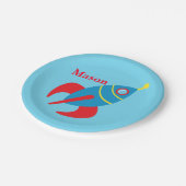 Aangepast Rocketschip Papieren Bordje (Gekanteld)