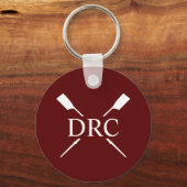 Aangepast Roeiclub Monogram Sleutelhanger (Voorkant)