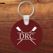Aangepast Roeiclub Monogram Sleutelhanger (Achterkant)