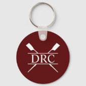 Aangepast Roeiclub Monogram Sleutelhanger (Achterkant)