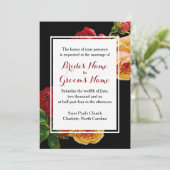 Aangepast Romantisch Bohemian Wedding  Roos Kaart (Staand voorkant)