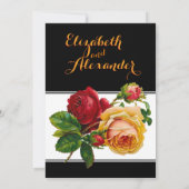 Aangepast Romantisch Bohemian Wedding  Roos Kaart (Achterkant)