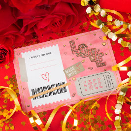 Aangepast romantisch Valentijnsdag-liefdescadeau-b Kortingskaartje