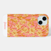 Aangepast romantisch watercolor narcispatroon Case-Mate iPhone case (Achterkant (horizontaal))
