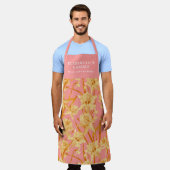 Aangepast Romantisch Waterverf Daffodil Patroon Schort (Gedragen)