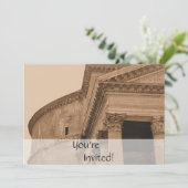 Aangepast Rome Pantheon | Italiaanse diner Kaart (Staand voorkant)