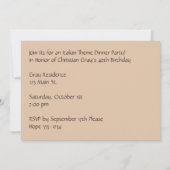 Aangepast Rome Pantheon | Italiaanse diner Kaart (Achterkant)