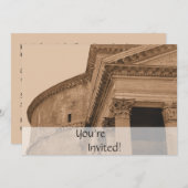 Aangepast Rome Pantheon | Italiaanse diner Kaart (Voorkant / Achterkant)