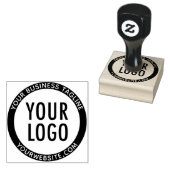 Aangepast Rond Rubber Stempel Zakelijk Bedrijfslog (Gestempeld)