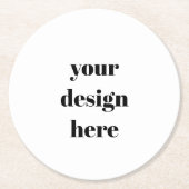 Aangepast Ronde Kartonnen Onderzetter (Voorkant)