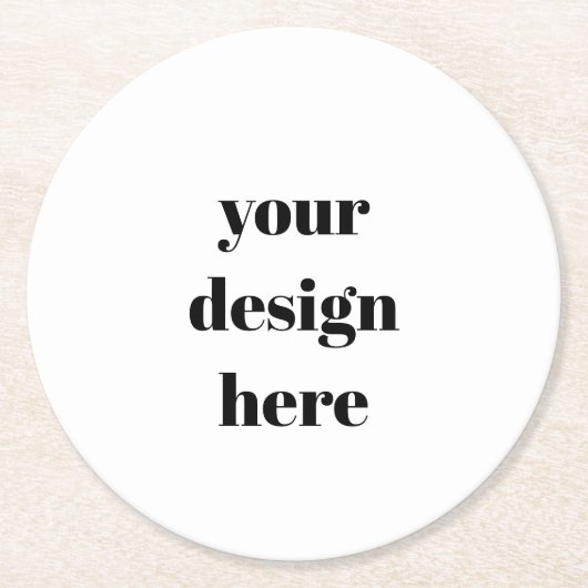 Aangepast Ronde Kartonnen Onderzetter (Voorkant)