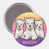 Aangepast ronde puppies voor de regenboog van Magn Magneet (Voorkant / Achterkant)
