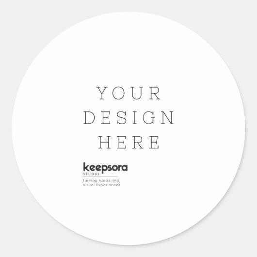 Aangepast Ronde Sticker (Voorkant)