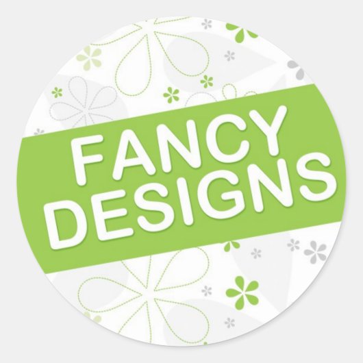 Aangepast Ronde Sticker (Voorkant)