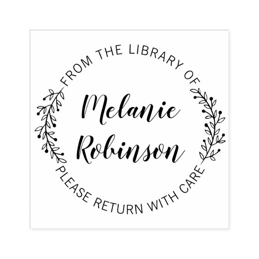 Aangepast rondom Botanisch uit de bibliotheek van Rubberstempel (Afrduk)