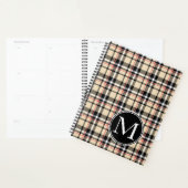 Aangepast rood beige zwart-wit vierkant geplakt pa planner (Display)