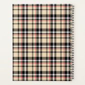 Aangepast rood beige zwart-wit vierkant geplakt pa planner (Achterkant)