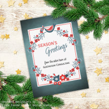 Aangepast rood Blauwgroen blauw vogel en Floral Fo