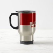 Aangepast rood BLESSED in Jezus' naam Christelijk Reisbeker (Links)