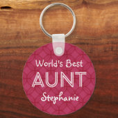 Aangepast rood cadeau ter wereld, beste bedrag, 09 sleutelhanger (Voorkant)