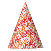 Aangepast rood en Oranje model Feesthoedjes (Achterkant)