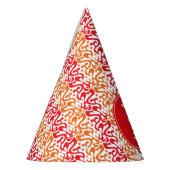 Aangepast rood en Oranje model Feesthoedjes (Links)