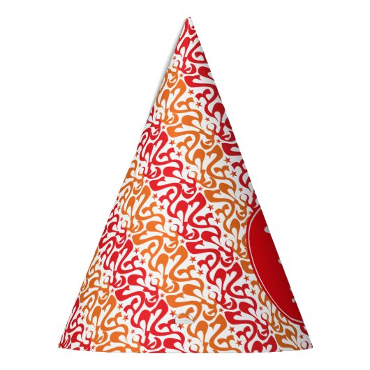 Aangepast rood en Oranje model Feesthoedjes (Links)
