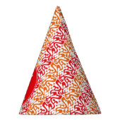 Aangepast rood en Oranje model Feesthoedjes (Rechts)