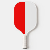 Aangepast rood en wit pickleball paddle (Achterkant)