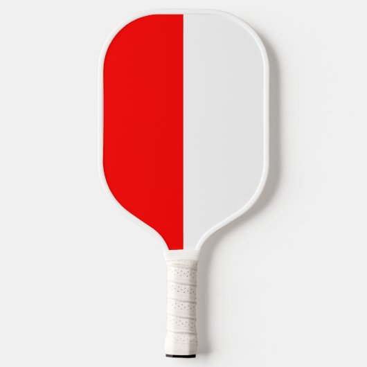 Aangepast rood en wit pickleball paddle (Achterkant)