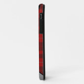 Aangepast rood en zwart geplakt Case-Mate iPhone case (Achterkant/links)